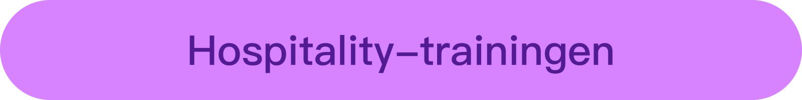 Hospitality trainingen