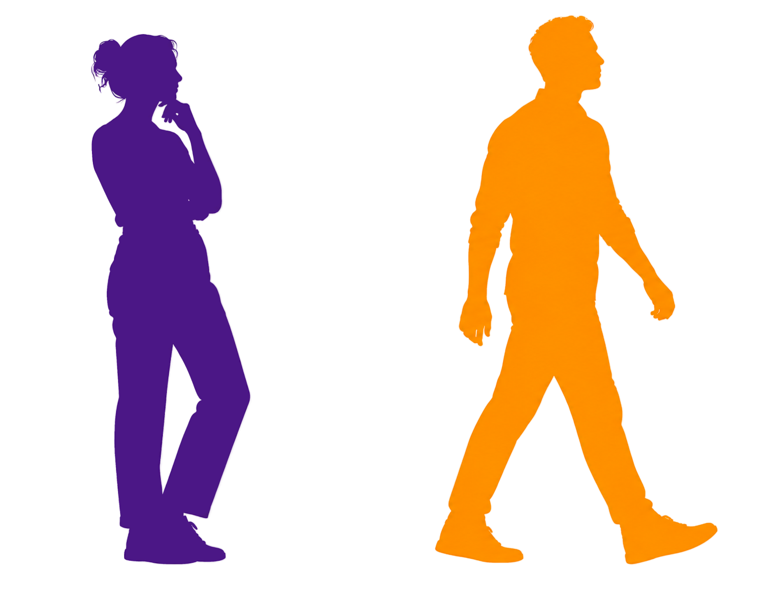 training-RET-twee-silhoutten-nadenkend-in-beweging